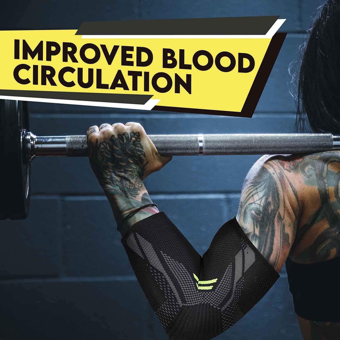 Leosportz Elbow Support for Gym (1 Pair)