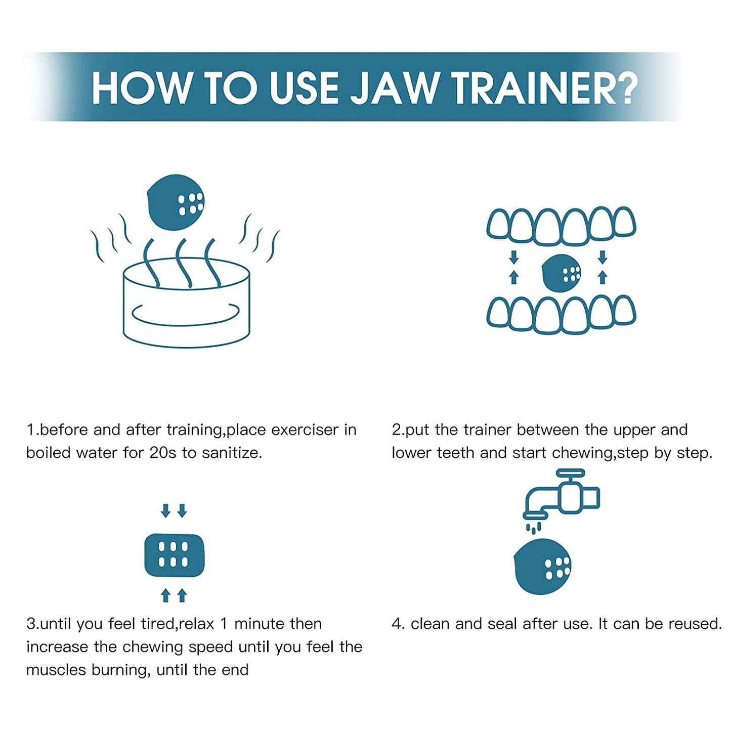 Leosportz Jaw Exerciser Tool for Men Women