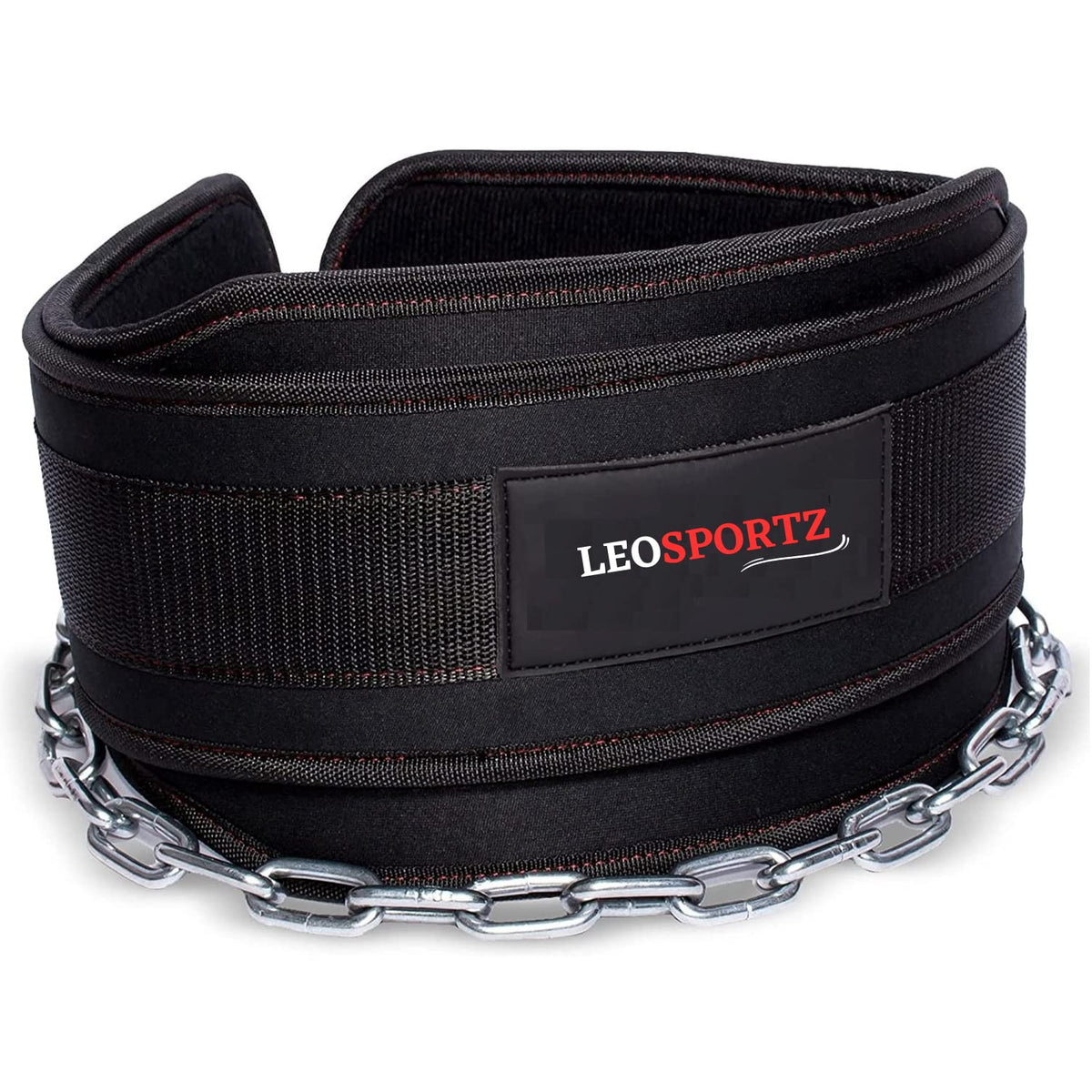 Leosportz Gym Belt with Chain - Heavy Weight Lifitng Belt