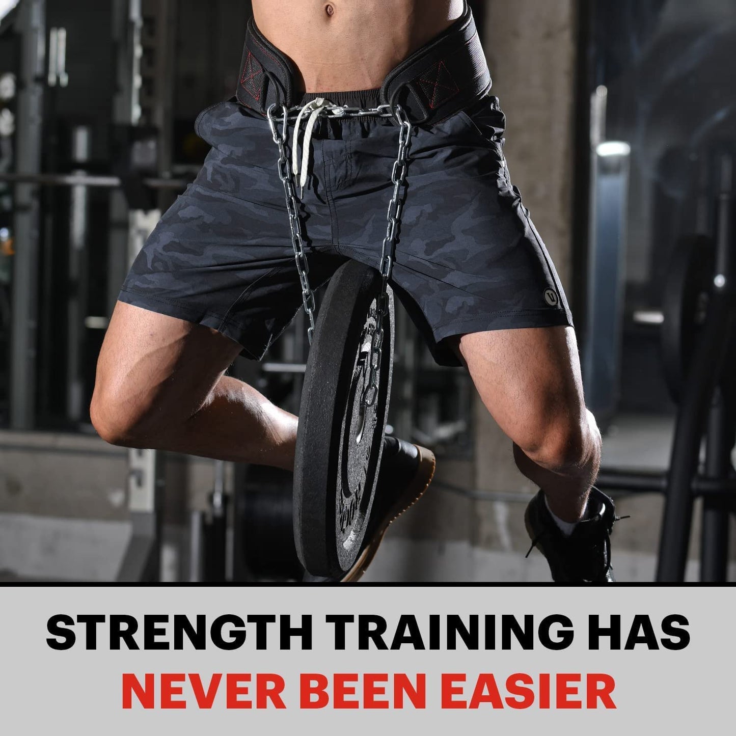 Leosportz Gym Belt with Chain - Heavy Weight Lifitng Belt