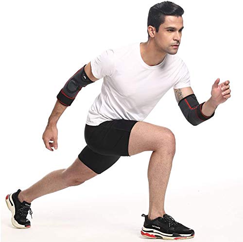 Leosportz Elbow Support for Gym with Strap