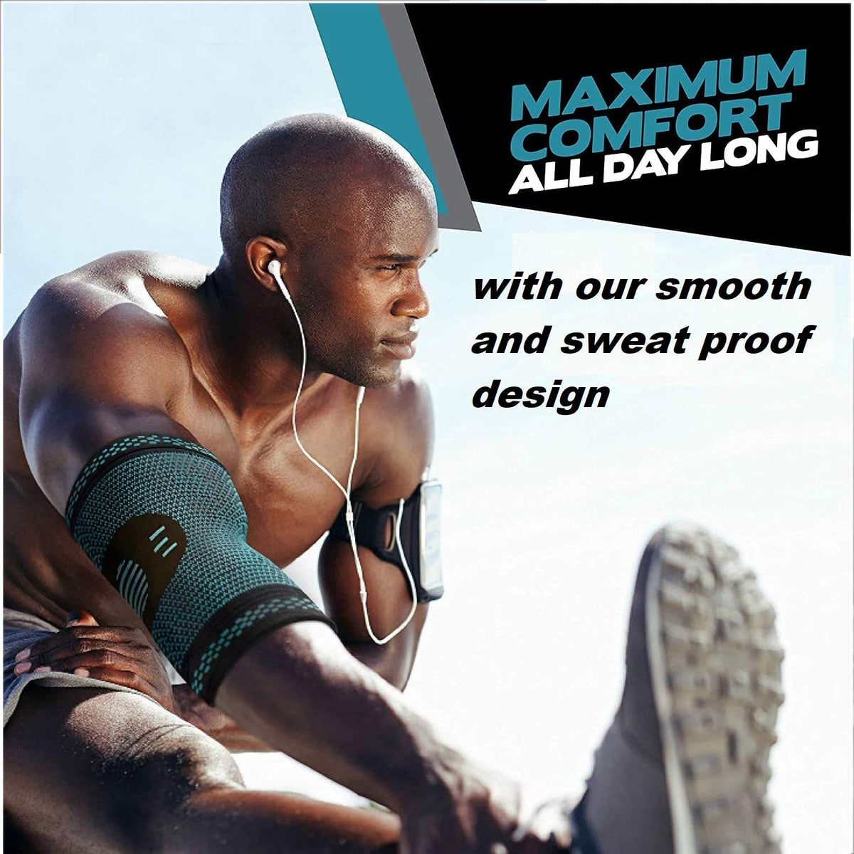 Leosportz Polyester, Spandex, and Nylon Elbow Compression Sleeves