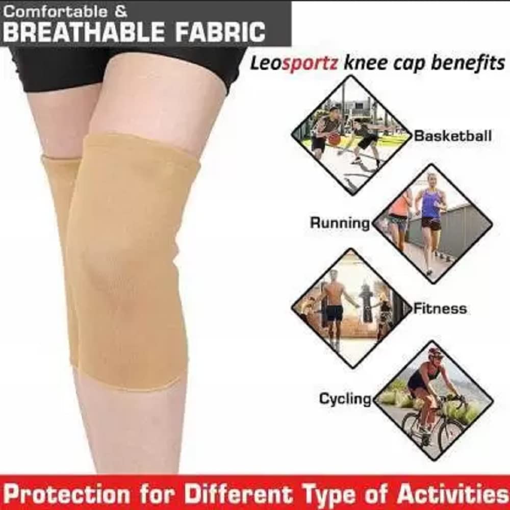 Leosportz Knee Cap Support Sleeve for Pain Relief Knee Support