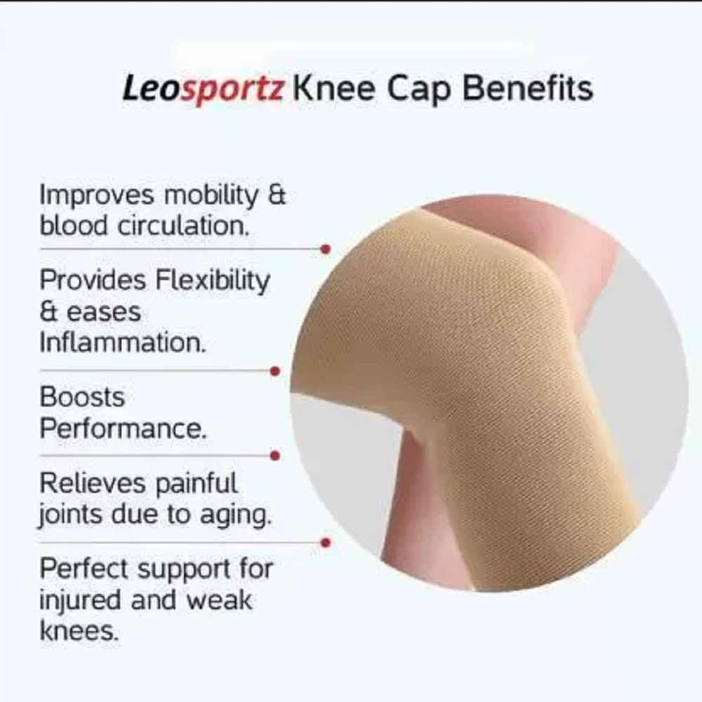 Leosportz Knee Cap Support Sleeve for Pain Relief Knee Support