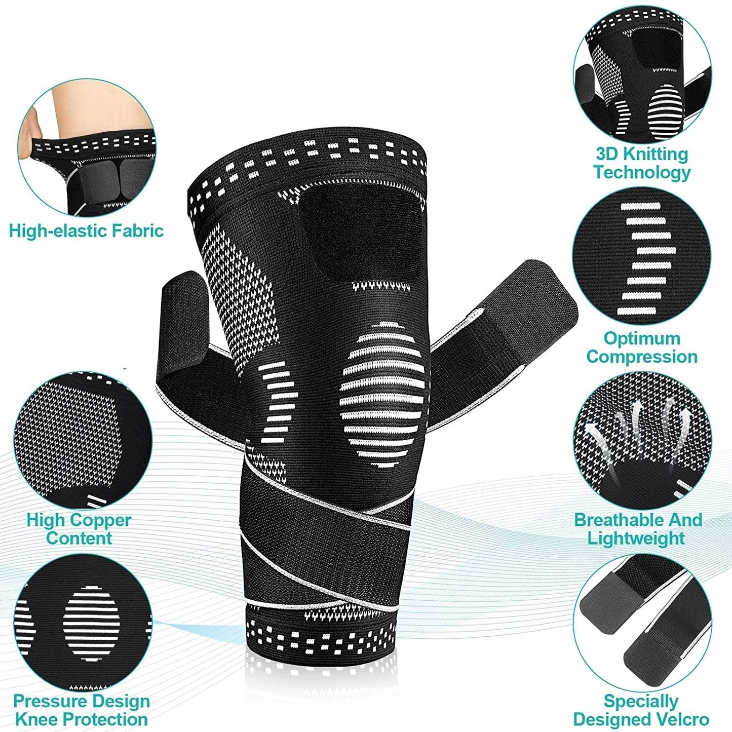 Leosportz Knee Caps for Men Women Gym Workout(Pack of Two)