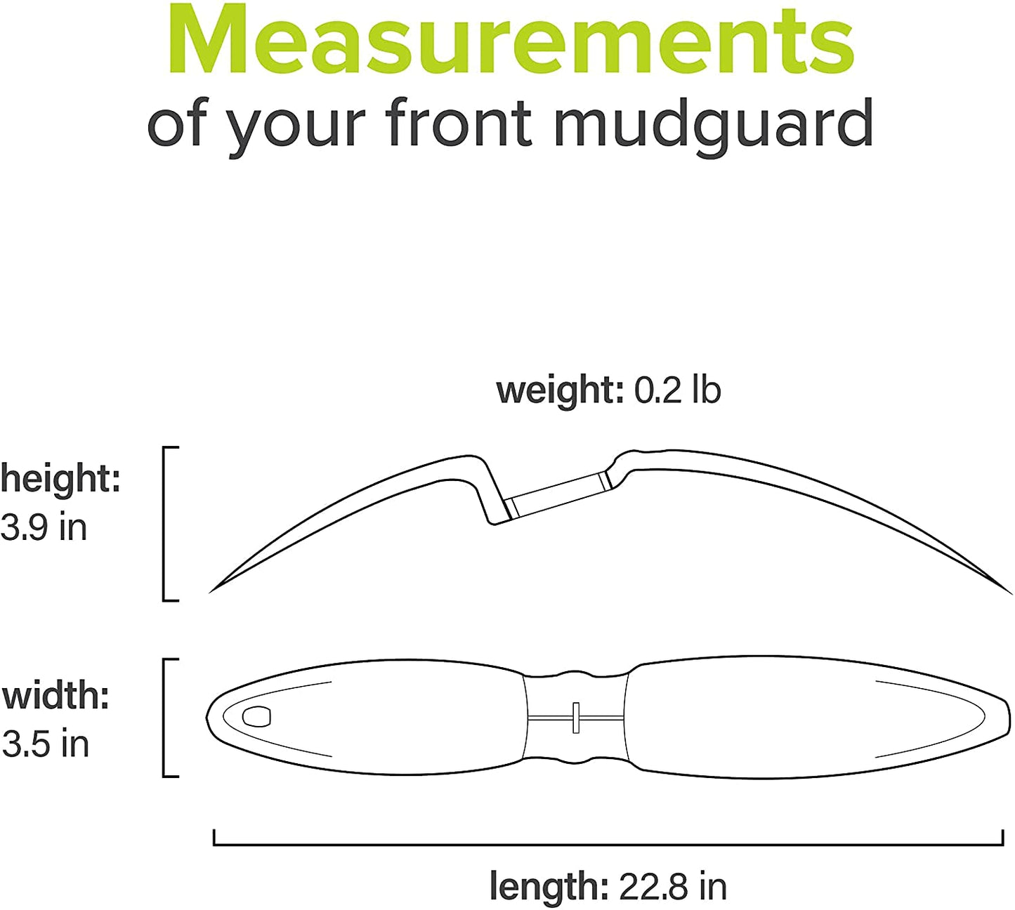 Leosportz Mudguard for Cycle with Reflective Tape