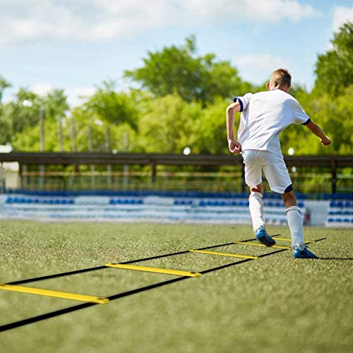Leosportz Agility Ladder 8 Meter Speed Training Ladder with 16 Adjustable Rungs