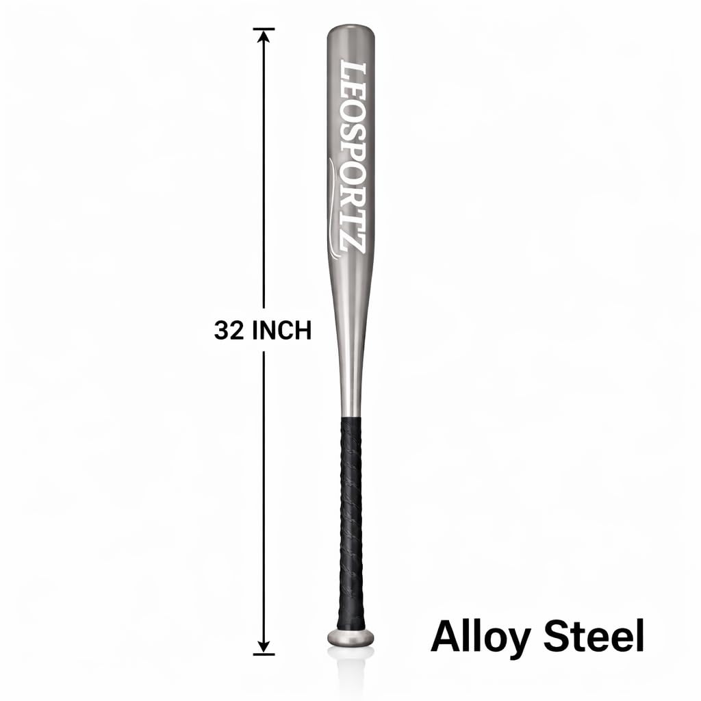 Leosportz Steel Baseball Bat with Storage Bag