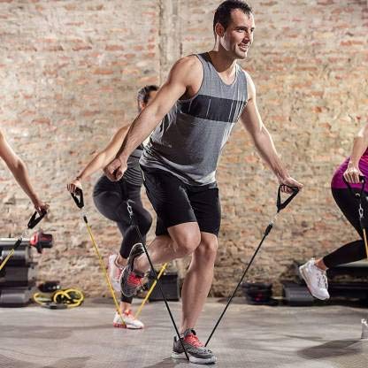 Leosportz Exercise Variable Resistance Band 5-Level Latex Tubes