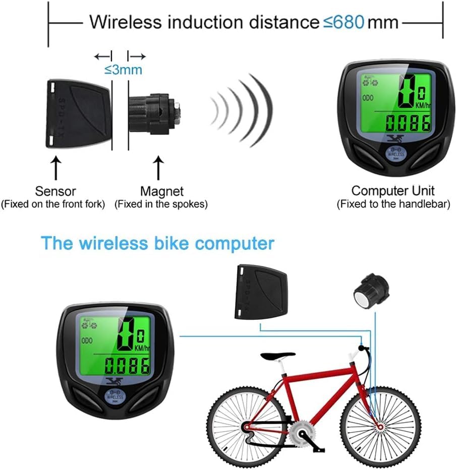 Leosportz Cycle Speed Meter Wired Bicycle Speedometer