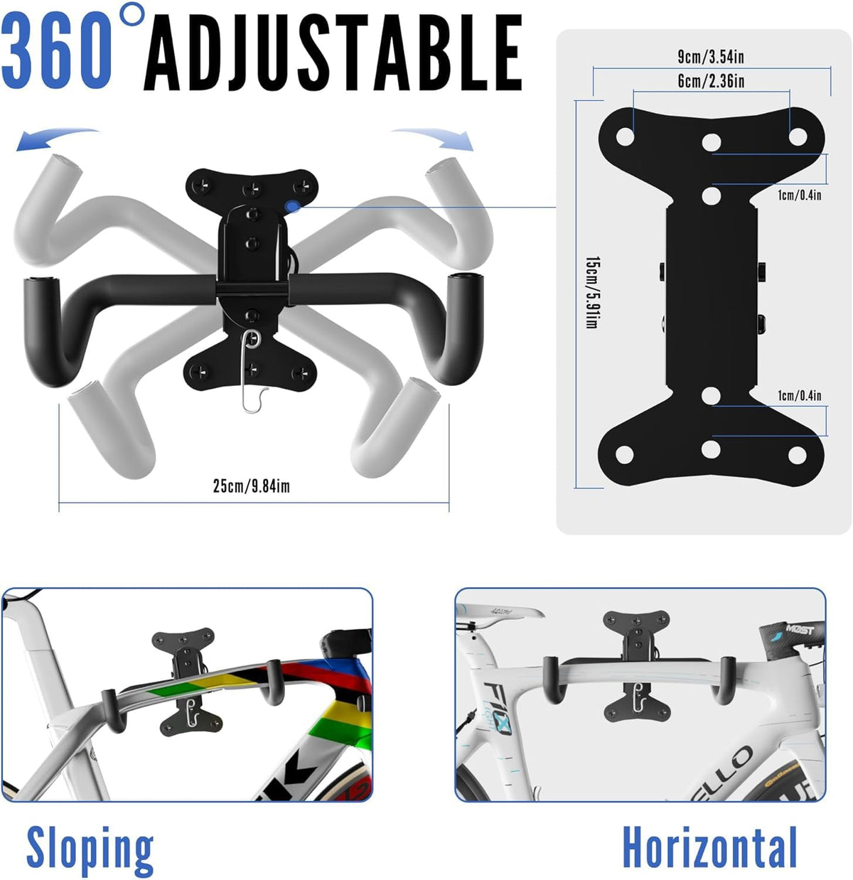 Leosportz Cycle Wall Mount Hanger & Bike Stand
