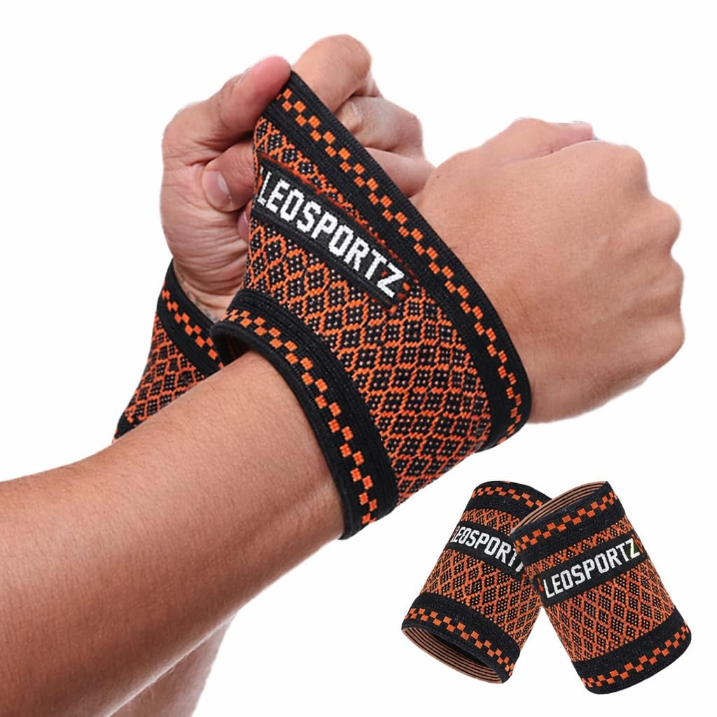 Leosportz Copper-Infused Wrist Compression Brace (Pair)