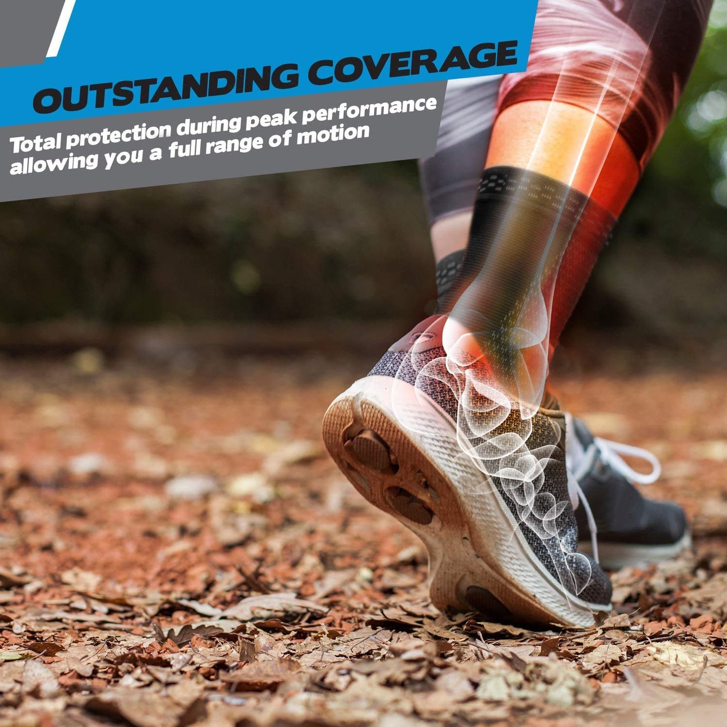 Leosportz Ankle Support Brace Adjustable Sleeves