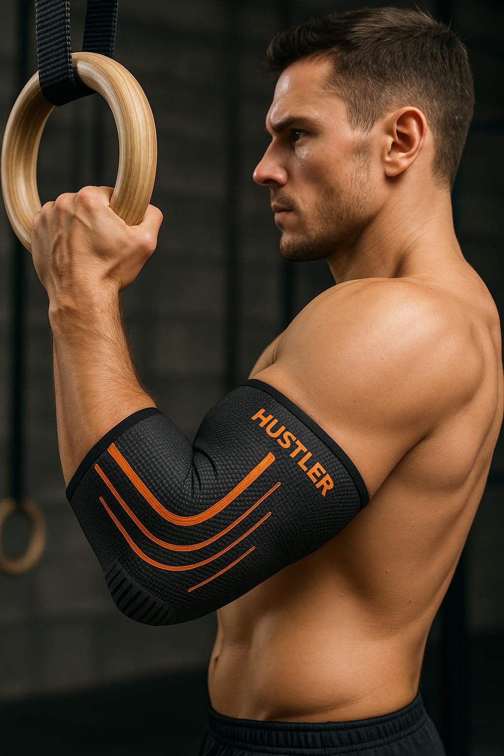 Leosportz Elbow Support Sleeve with Compression Strap