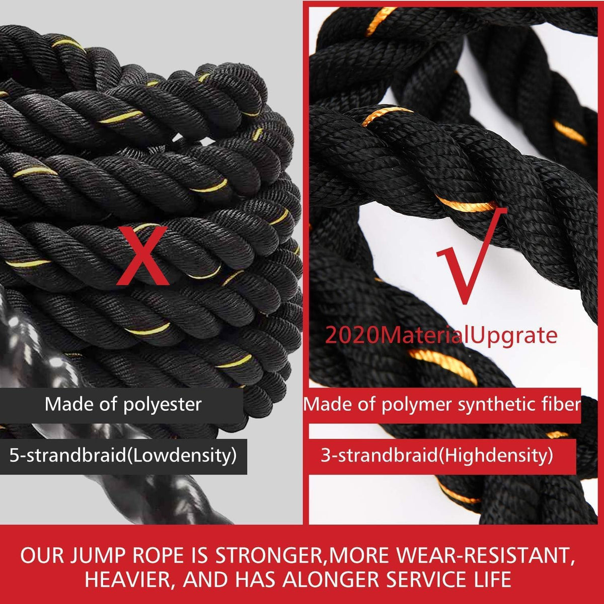 Leosportz Weighted Jump Rope for Boxing & Fitness