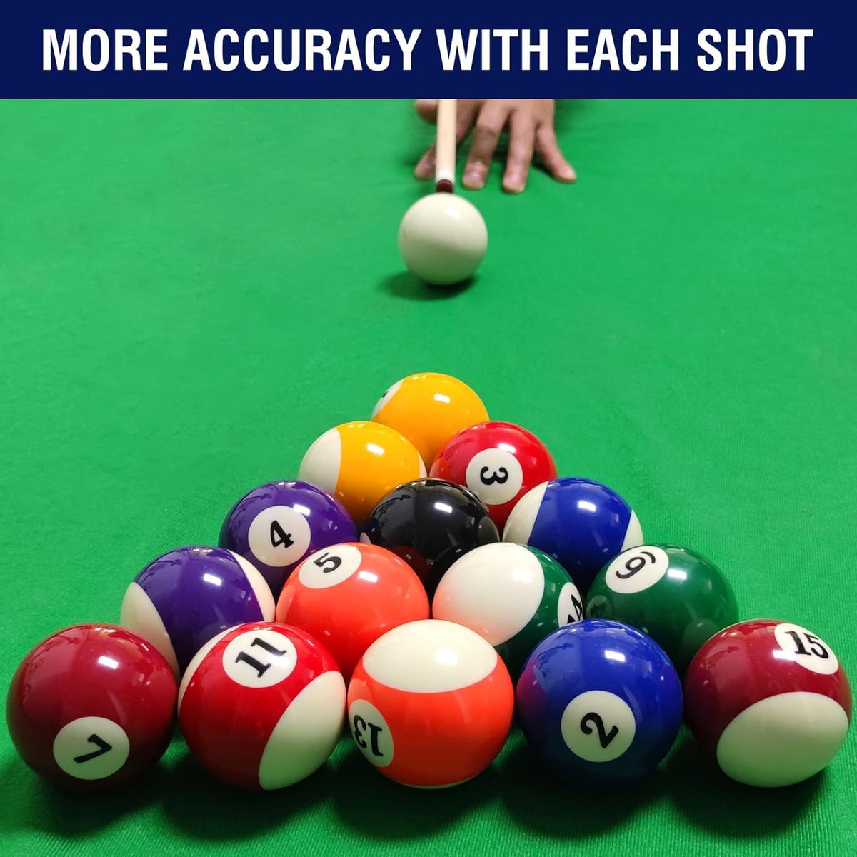 Leosportz Billiard Pool Ball Set – 16 Resin Balls