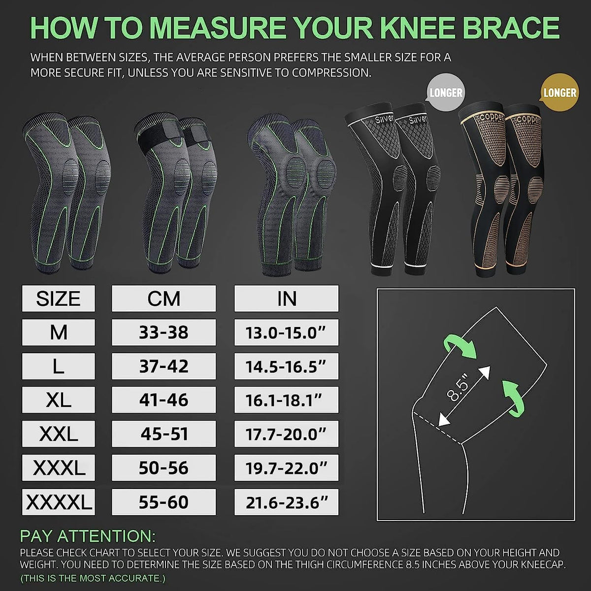 Leosportz Knee Support Sleeve for Men