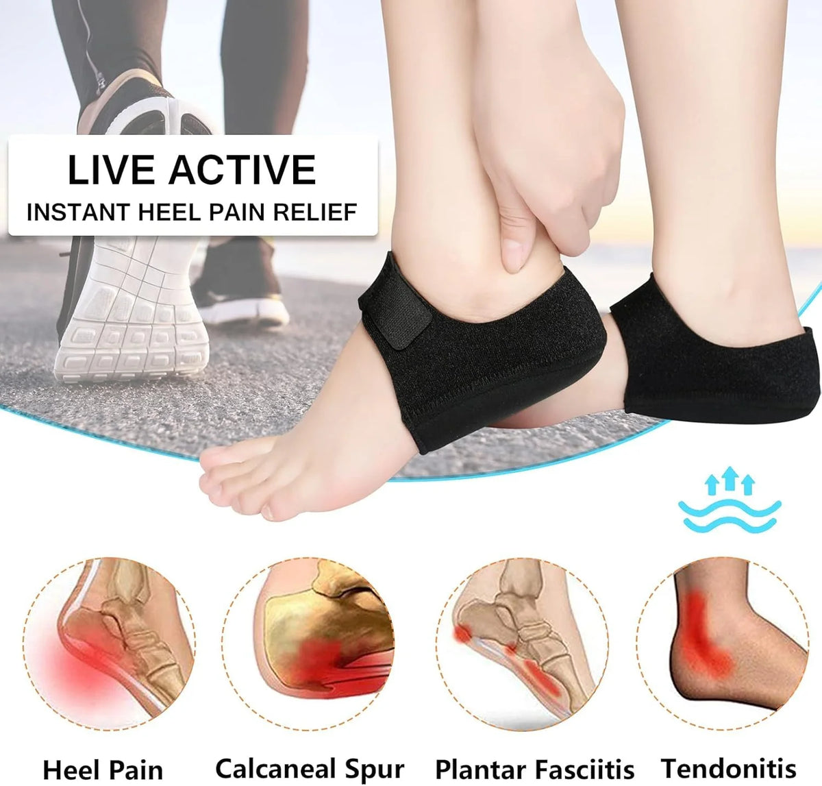 Gell Heel Pad Silicon Heel Socks