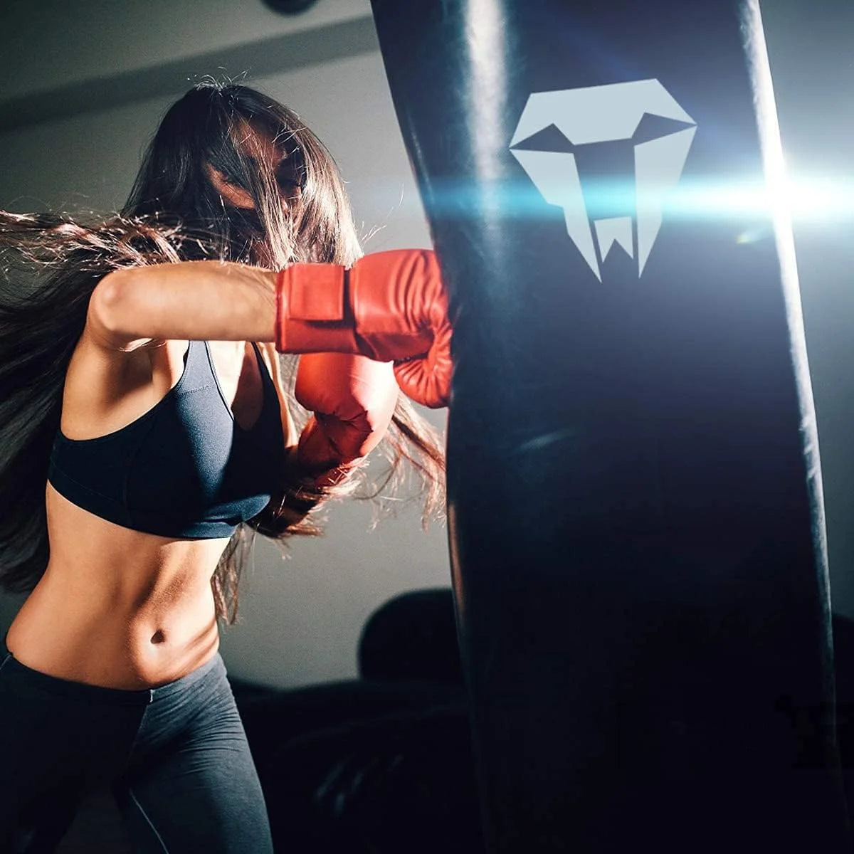 Leosportz Punching Bag Set With Boxing Wraps - Heavy Punching Bags