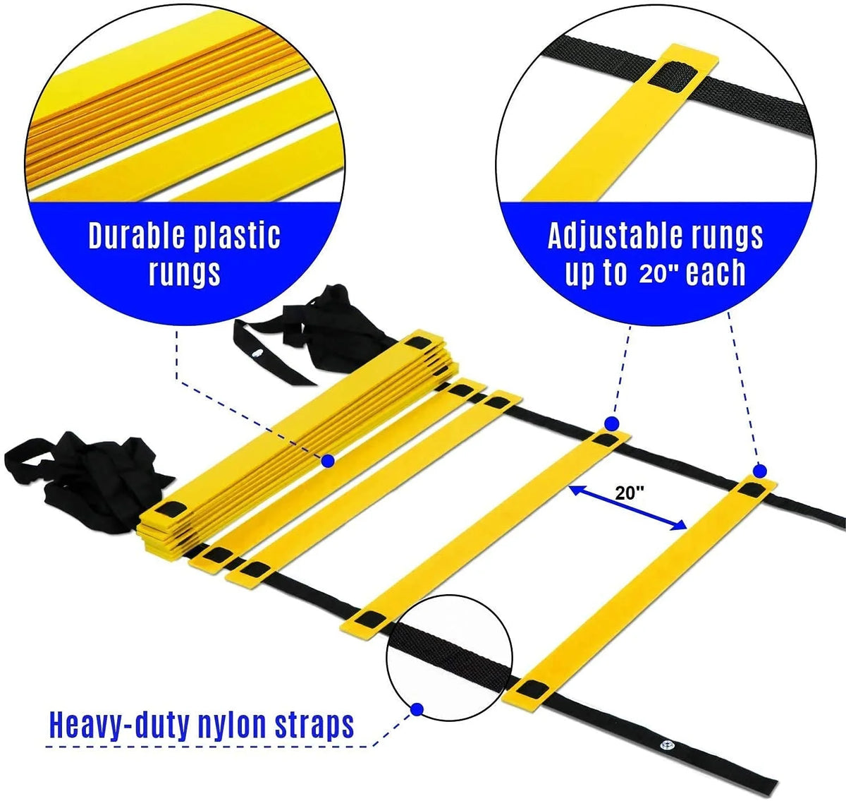 Agility Ladder 4 Meter Speed Training Ladder With 10 Rungs