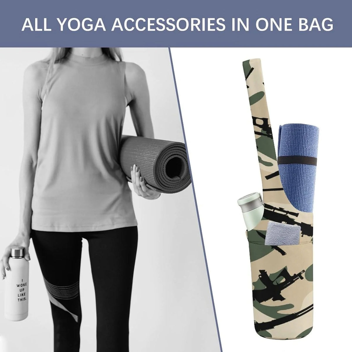 Leosportz Yoga Cushion Knee Pad With Yoga Blocks Belt - 20 Tpe Made