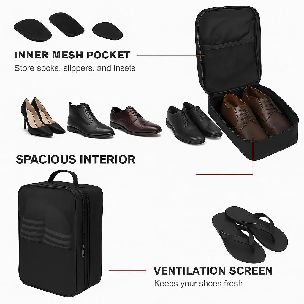 Leosportz Travel Shoe Bag - Footwear Bag Women Waterproof