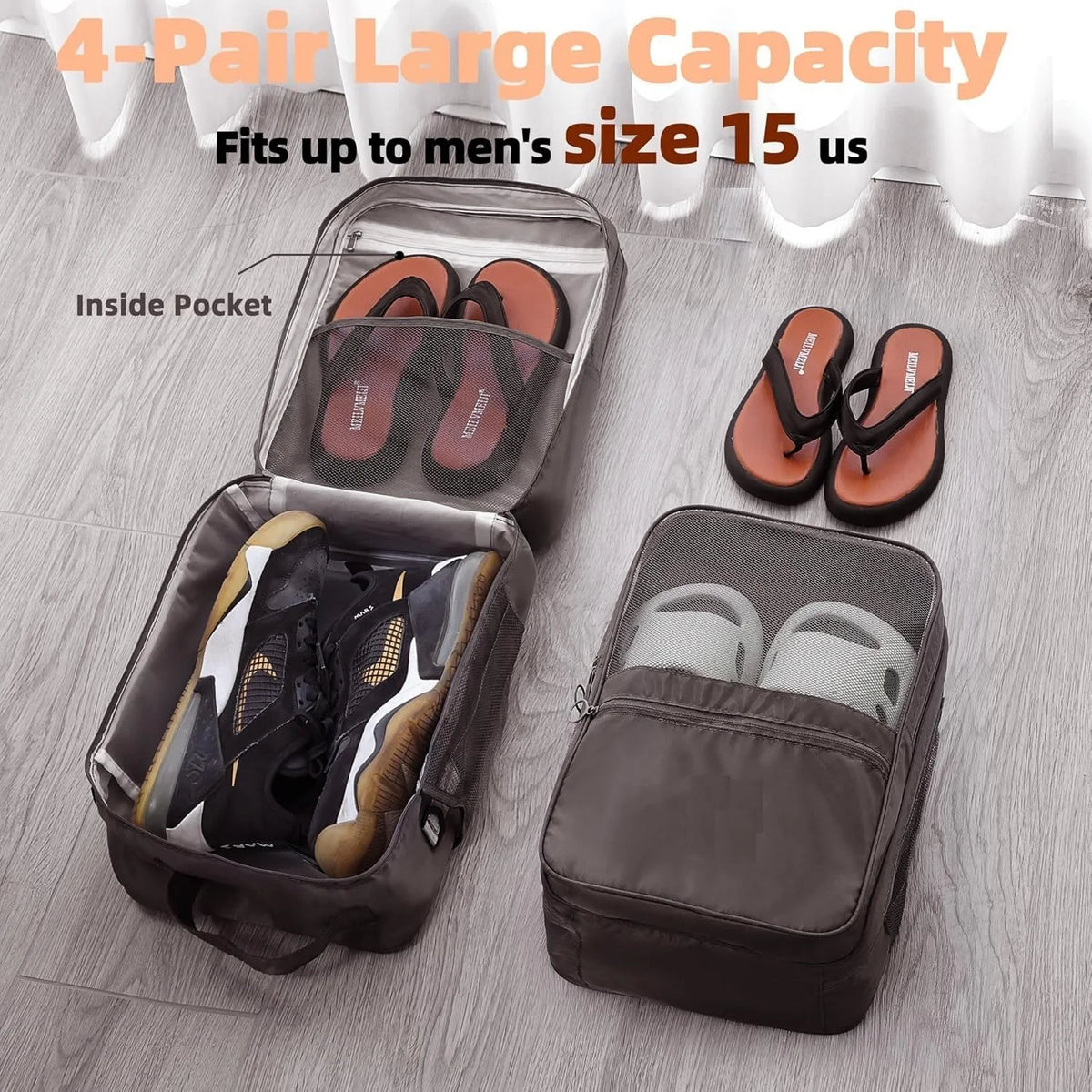 Leosportz Travel Shoe Bag - Footwear Bag Women Waterproof