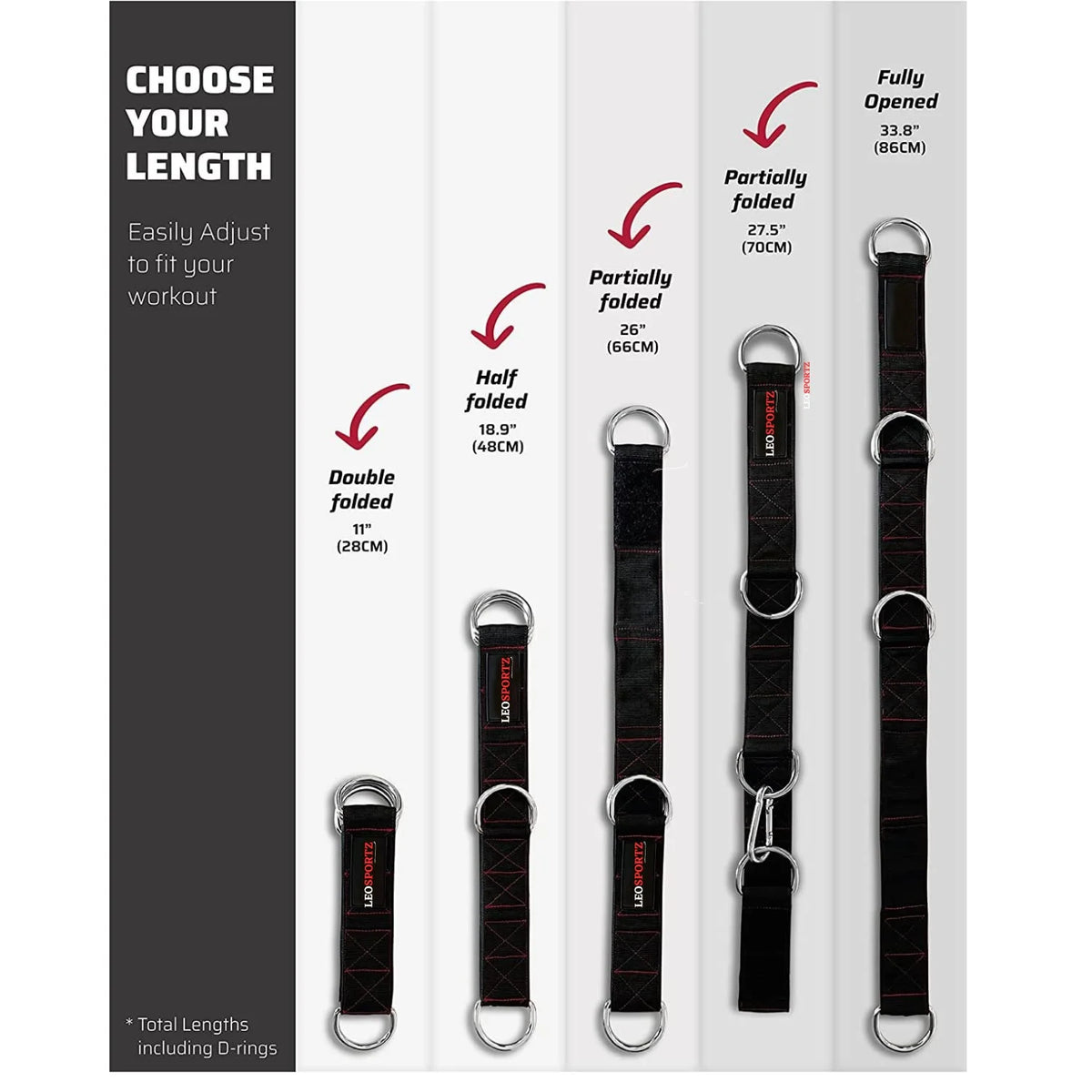 Gym Cable Attachment Straps For Heavy Workout - Versitle