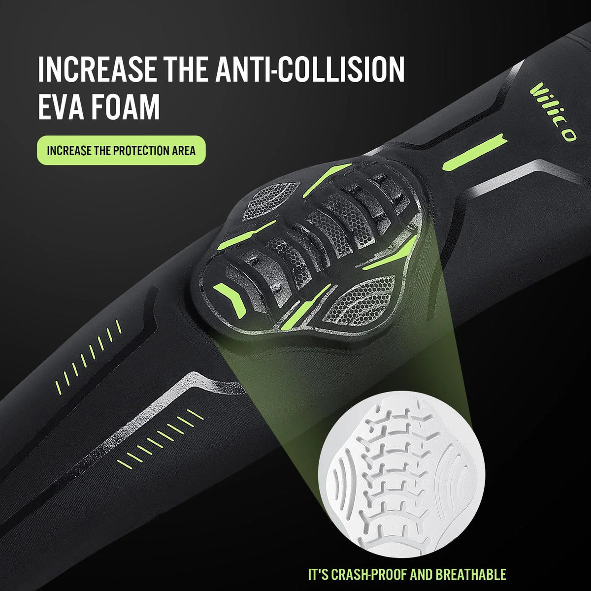 Arm Sleeves For Riders With Protection Pads (1 Pc) - Elbow