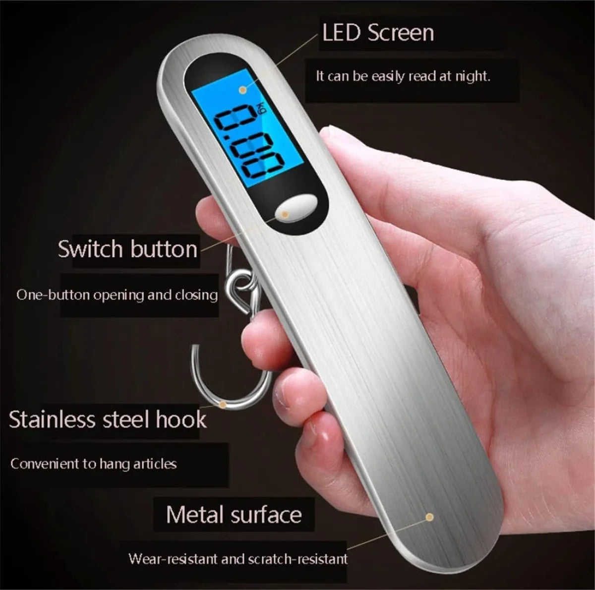 Weight Machine For Luggage - Travel Weight Scale Upto 50