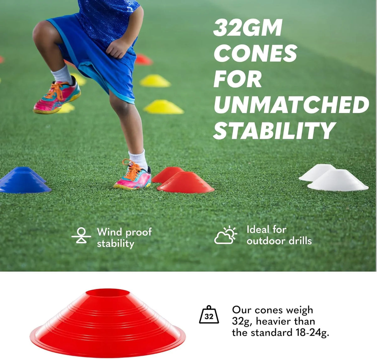 Leoportz Agility Marker Sports Training Disc Cones