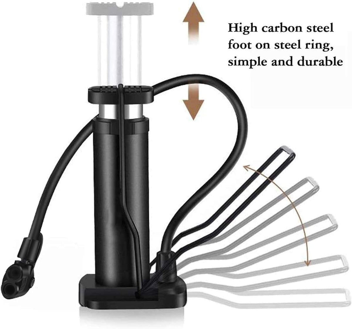Leosportz Portable Mini Cycle Pump with Pressure Gauge