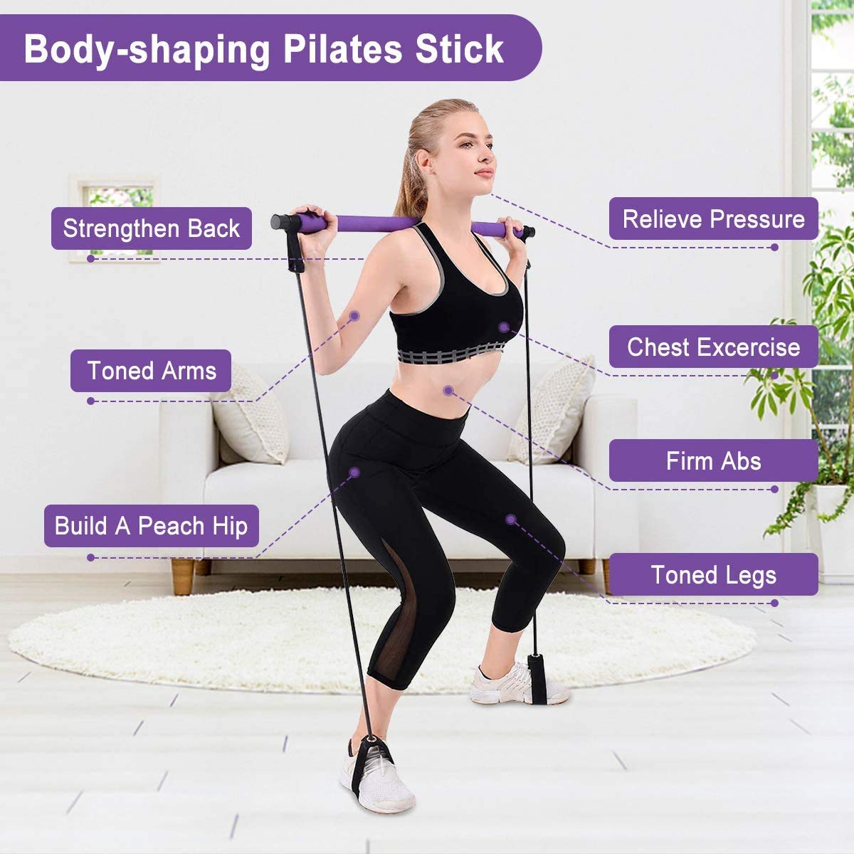 Leosportz Yoga Pilate Stick Toning Tube
