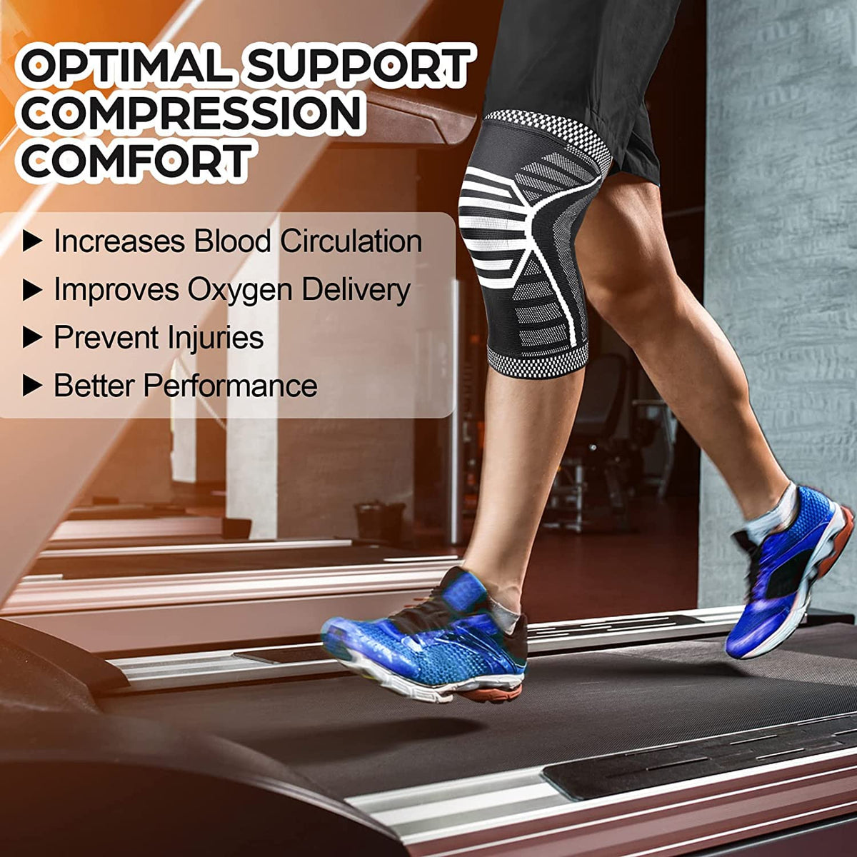 Leosportz Knee Support for Men (1Pair)