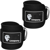 Leosportz Ankle Strap for Gym Cable Machine (Pair)\