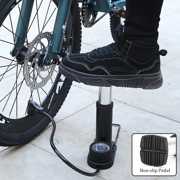 Leosportz Portable Mini Cycle Pump with Pressure Gauge
