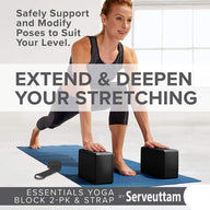 Leosportz High-Density EVA Yoga Blocks (Set of 2)