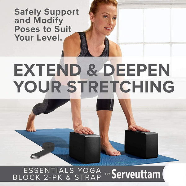 Leosportz High-Density EVA Yoga Blocks (Set of 2)