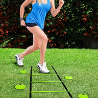 Leosportz Agility Ladder 8 Meter Speed Training Ladder with 16 Adjustable Rungs