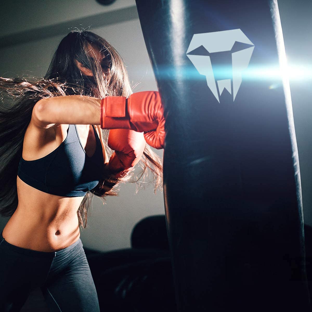 Leosportz Punching Bag Set with Boxing Wraps