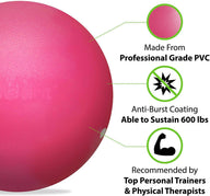 Leosportz Mini Pilates Ball - Small Exercise Ball For Yoga