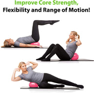 Leosportz Mini Pilates Ball - Small Exercise Ball For Yoga