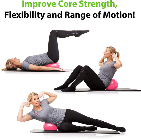 Leosportz Mini Pilates Ball - Small Exercise Ball For Yoga