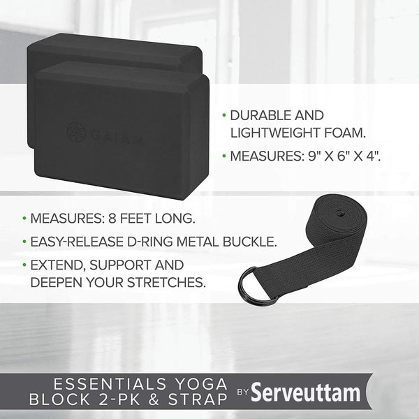 Leosportz High-Density EVA Yoga Blocks (Set of 2)
