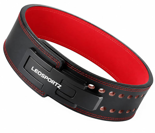 Leosportz Weight Lifting Belt For Gym Workout - Vegan Gym Belt