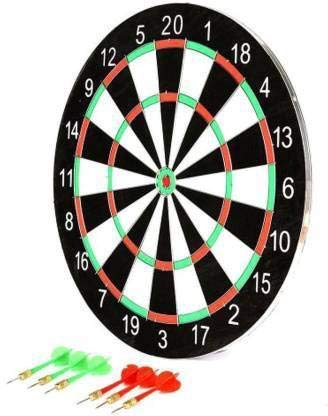 Leosportz big size double faced 17 inch portable dart board