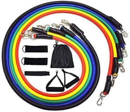 Leosportz Exercise Variable Resistance Band 5-Level Latex Tubes