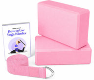 Yoga Blocks with Belt (2 Pc) - High - Density Eva Block