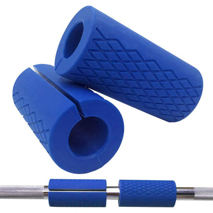 Thick Bar Grips - Non-Slip Barbell Grips Silicone Rubber Dumbbell Grips
