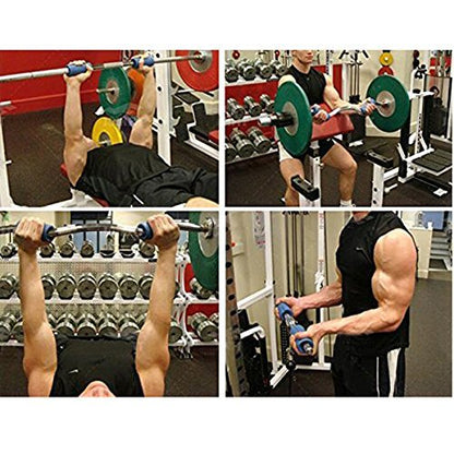 Thick Bar Grips - Non-Slip Barbell Grips Silicone Rubber Dumbbell Grips